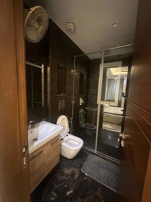 Bathroom in 4 BHK Builder Floor at Greater Kailash I – for Rent