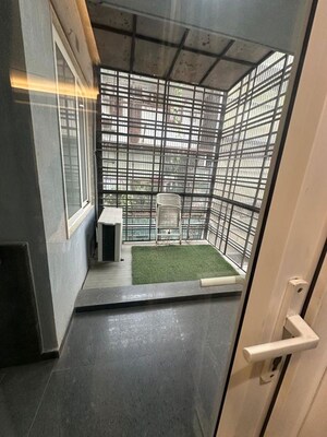 Balcony in 4 BHK Builder Floor at Greater Kailash I – for Rent