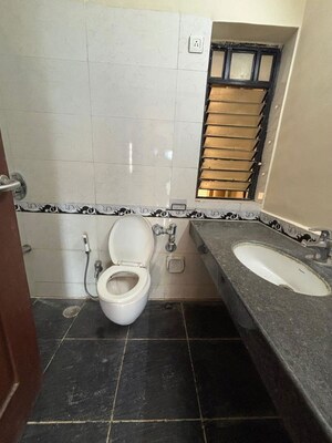 Bathroom in 2 BHK Apartment at K Raheja Heights, Malad East – for Rent