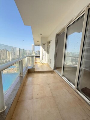 Balcony in 3 BHK Apartment at Omkar Alta Monte, Malad East – for Rent