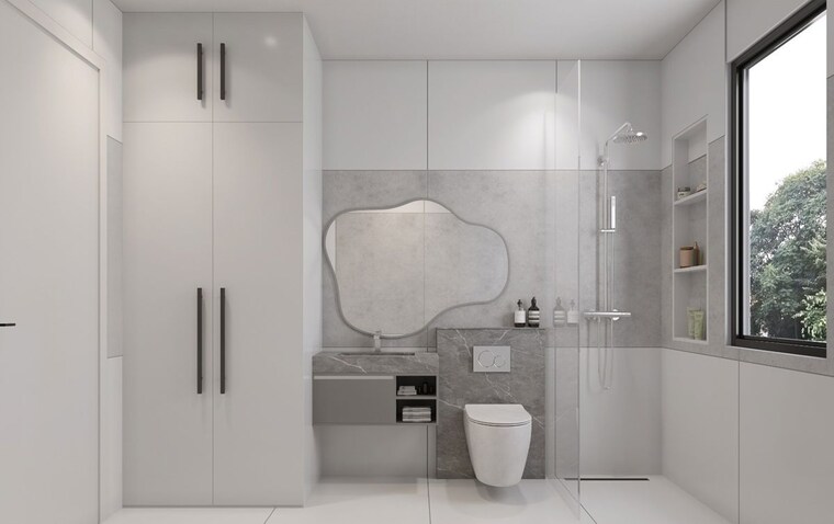 Bathroom, t-and-t-the-blue 3 Bedroom 2048 Sq.Ft. Apartment In Siddharth Vihar Ghaziabad 10618619