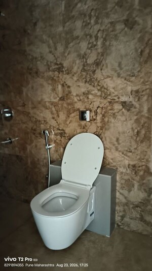 Bathroom in 3 BHK Apartment at Northcape Venicia, Baner – for Rent