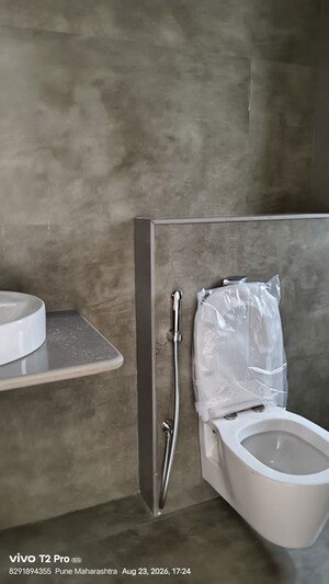 Bathroom in 3 BHK Apartment at Northcape Venicia, Baner – for Rent