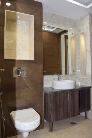 Kitchen in 4 BHK Builder Floor at Sushant Lok ii – for Rent