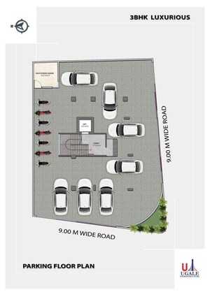 Floor Plan in 3 BHK Apartment at Samta Nagar – for Sale