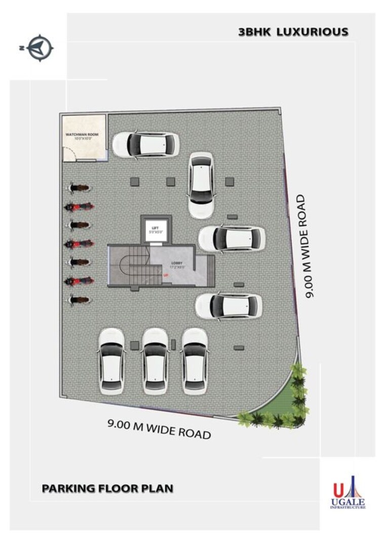 Floor Plan, samta nagar 3 Bedroom 1800 Sq.Ft. Apartment In Samta Nagar Nashik 10618774