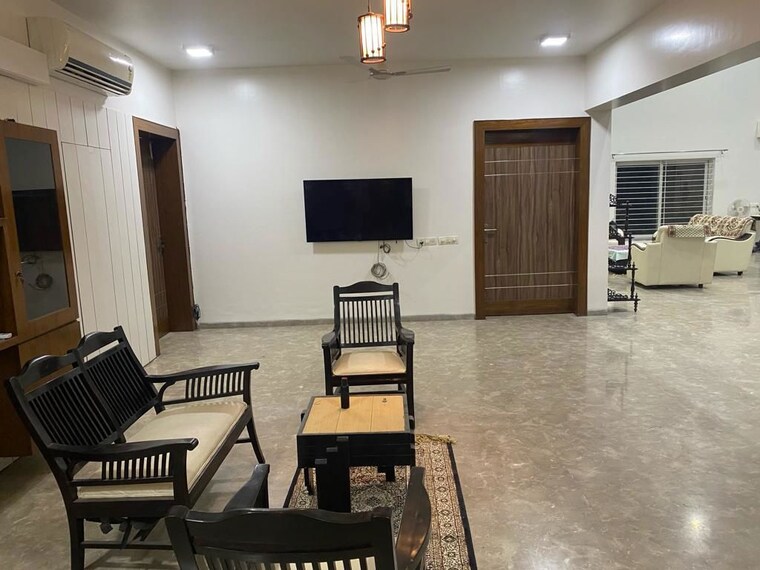 Living Room, vintage-apartment-pimple-nilakh 5 Bedroom 7000 Sq.Ft. Independent House In Pimple Nilakh Pune 10618784