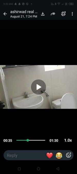 Bathroom in 2 BHK Apartment at Pyramid Midtown, Sector 59 – for Rent