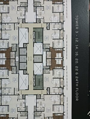 Floor Plan in 2 BHK Apartment at Puravankara Purva Atmosphere, Thanisandra Main Road – for Sale