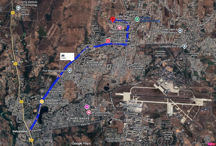 Master Plan, goel-ganga-new-town 2 Bedroom 900 Sq.Ft. Apartment In Dhanori Pune 10618970