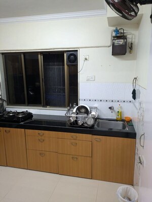 Kitchen in 3 BHK Apartment at Grace Classic, Khar West – for Rent