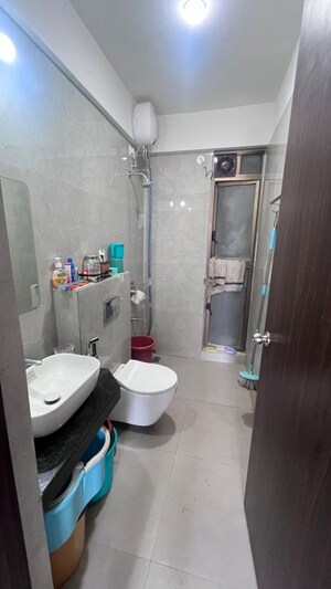 Bathroom in 2 BHK Apartment at Raymond Ten X Habitat, Pokhran Road No Two – for Rent