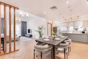 Dining area in 3 BHK Apartment at Bren Soho, Kanakapura Road – for Sale