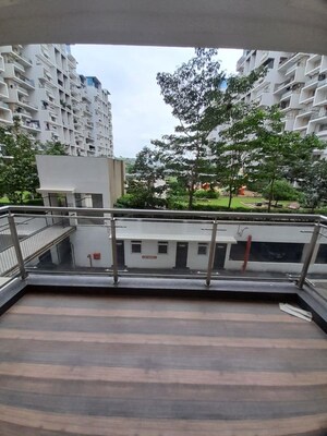 Balcony in 3 BHK Apartment at Beharay Rathi Hillview Residency, Kothrud – for Rent