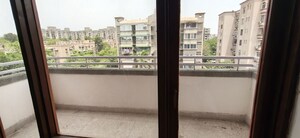 Balcony in 3 BHK Apartment at Madhur Jivan Apartment, Sector 56 – for Rent