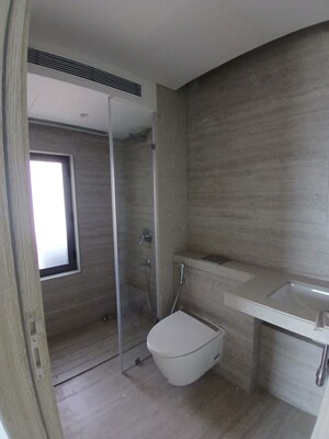 Bathroom in 2 BHK Apartment at Rustomjee Paramount, Khar West – for Rent