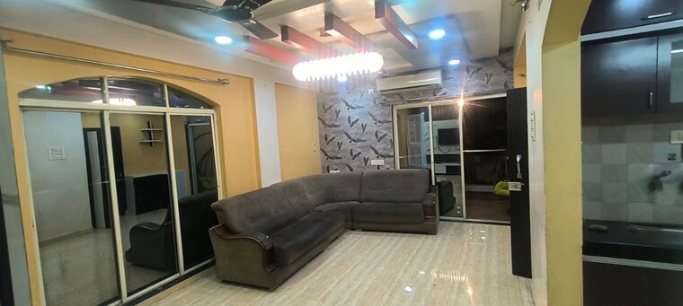 Living Room, yashwant-nagar-chs 2 Bedroom 1000 Sq.Ft. Apartment In Shivane Pune 10619129