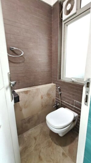 Bathroom in 3 BHK Apartment at Vasant Valley Ivy Tower, Malad East – for Rent