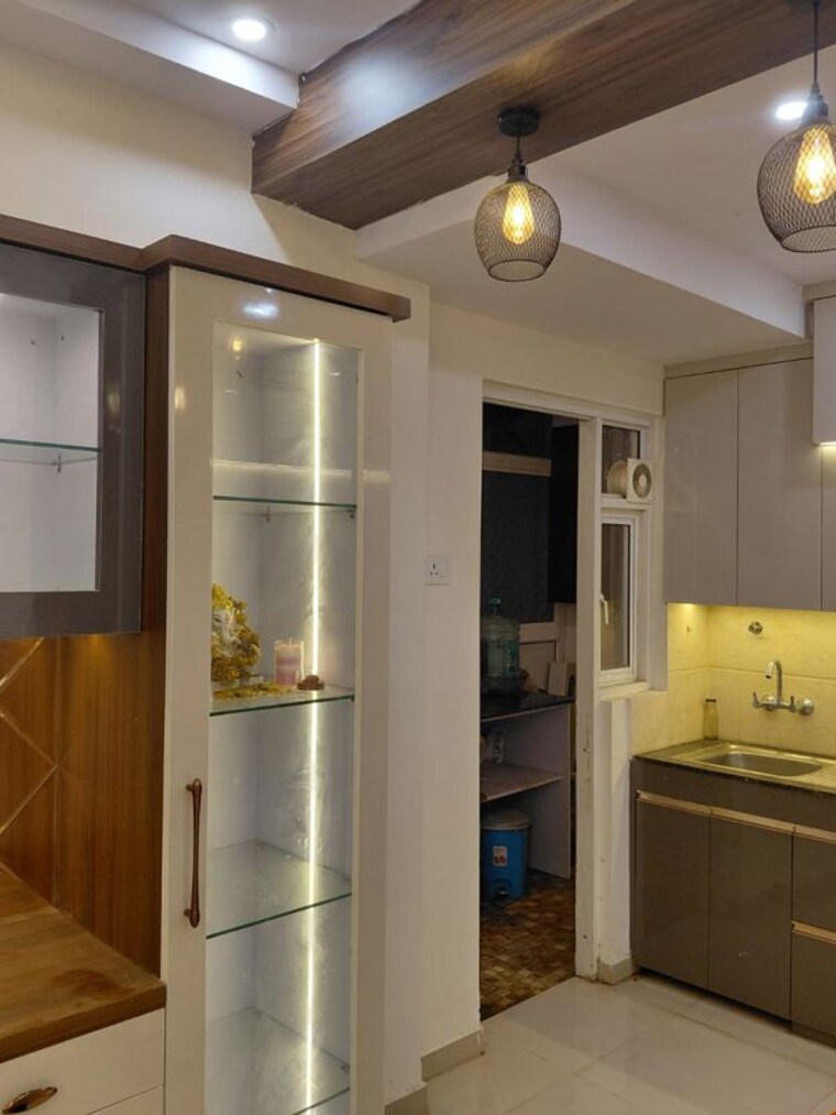 Living Room, one-oak-natura 3 Bedroom 1700 Sq.Ft. Apartment In Sushant Golf City Lucknow 10618039