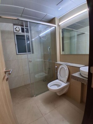 Bathroom in 3 BHK Apartment at LnT Veridian, Powai – for Rent