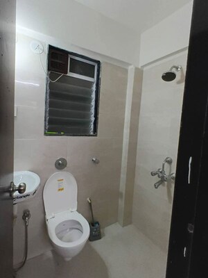 Bathroom in 1 BHK Apartment at DGS Sheetal Tapovan, Malad East – for Rent