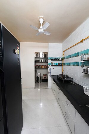 Kitchen in 3 BHK Apartment at Satellite – for Sale