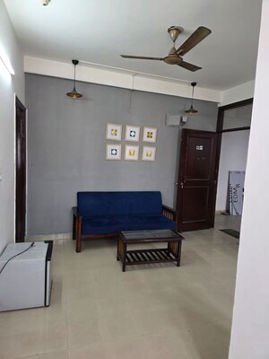 Living Room in 1 BHK Builder Floor at Freedom Fighters Enclave – for Rent