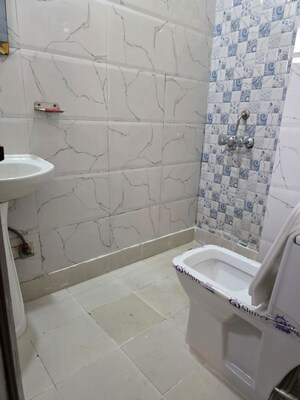 Bathroom in 1 BHK Builder Floor at Freedom Fighters Enclave – for Rent