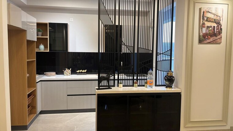 Kitchen, urban-the-zirk 3 Bedroom 1750 Sq.Ft. Apartment In Nabha Zirakpur 10619405