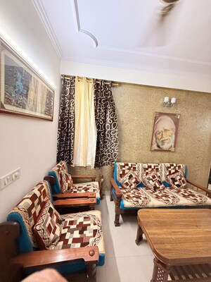 Living Room in 3 BHK Builder Floor at Freedom Fighters Enclave – for Rent
