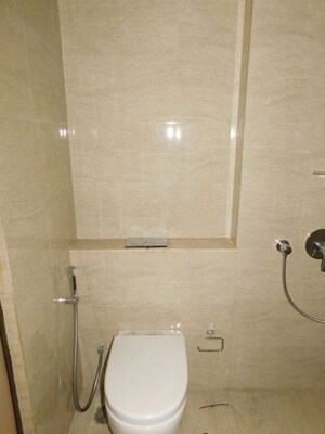 Bathroom in 3 BHK Apartment at Adani Ten BKC, Bandra East – for Rent