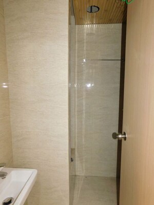 Bathroom in 3 BHK Apartment at Adani Ten BKC, Bandra East – for Rent