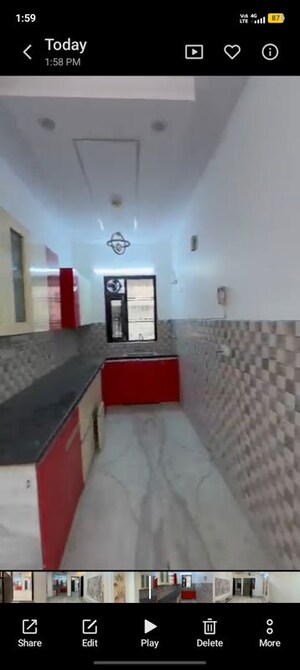 Kitchen in 3 BHK Builder Floor at Green Fields Colony – for Sale