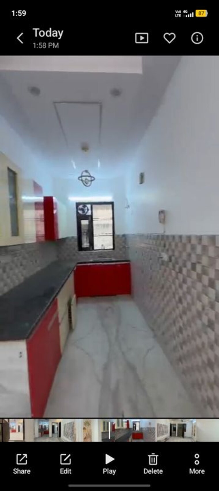 Kitchen, green fields colony 3 Bedroom 200 Sq.Yd. Builder Floor In Green Fields Colony Faridabad 10619625
