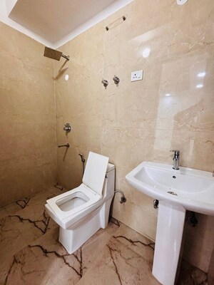 Bathroom in 3 BHK Apartment at Freedom Fighters Enclave – for Rent