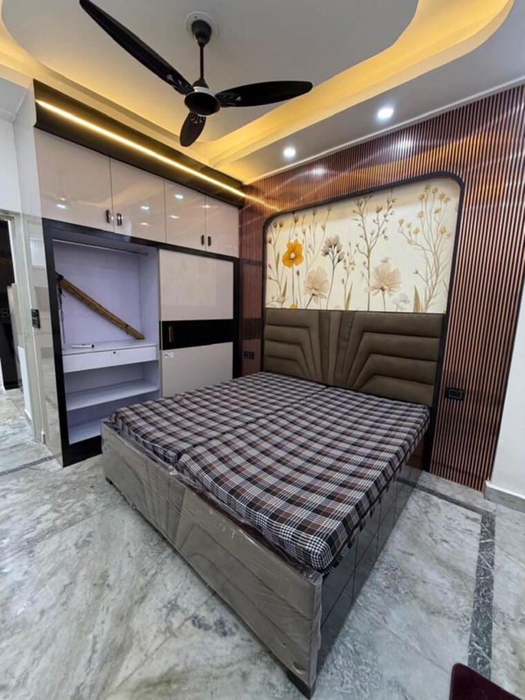 Bedroom, indrapuram 3 Bedroom 1200 Sq.Ft. Builder Floor In Indrapuram Ghaziabad 10619691