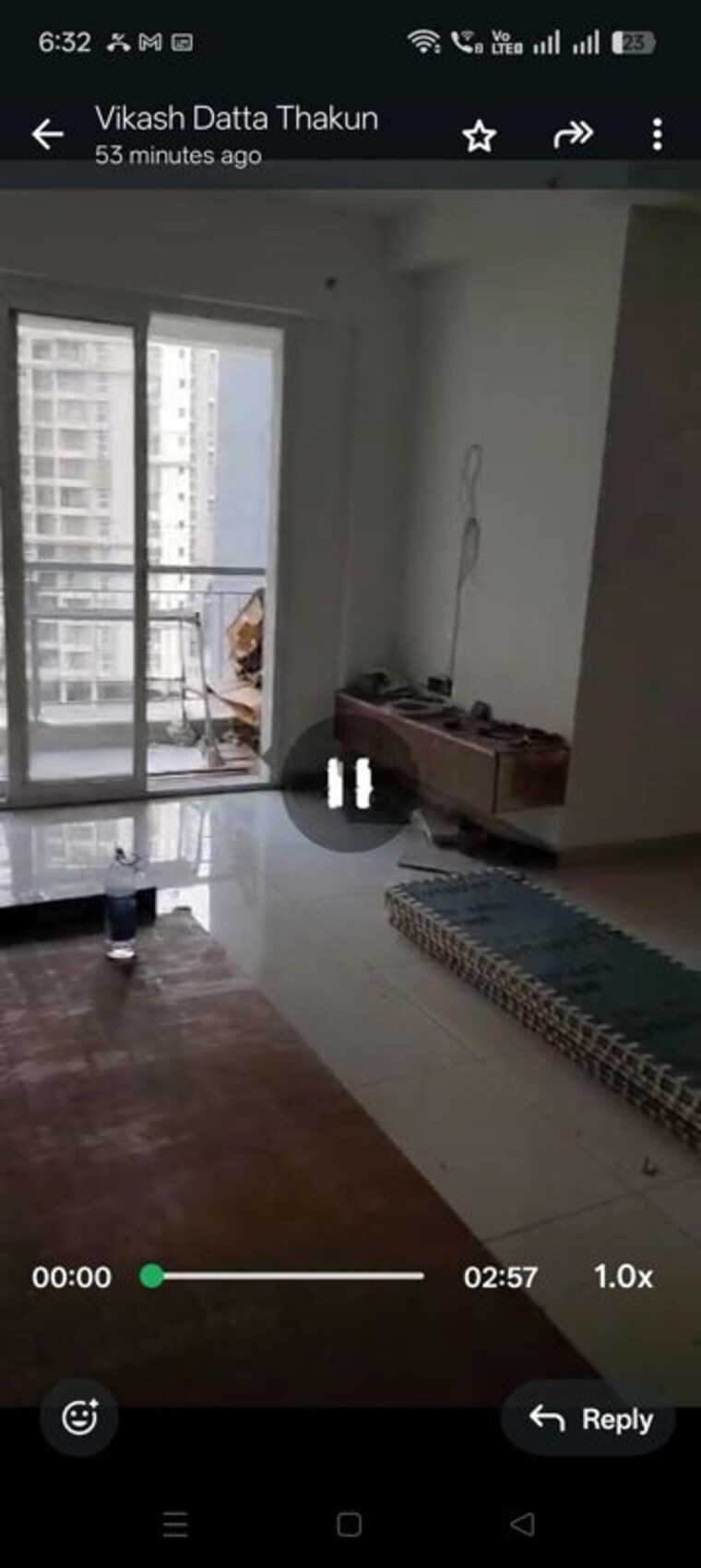 Living Room, godrej-emerald 2 Bedroom 1400 Sq.Ft. Apartment In Ghodbunder Road Thane 10619705