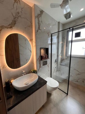 Bathroom in 4 BHK Builder Floor at Sector 23 – for Rent