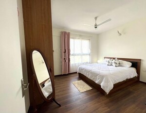 Bedroom in 3 BHK Apartment at Godrej Aqua, International Airport Road – for Rent