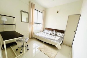 Living Room in 3 BHK Apartment at Godrej Aqua, International Airport Road – for Rent