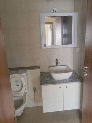 Bathroom in 4 BHK Apartment at L&T Raintree Boulevard, Hebbal – for Rent