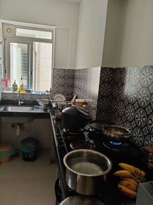 Kitchen in 1.5 BHK Apartment at Lodha Amara, Kolshet Road – for Rent