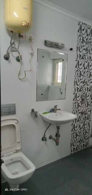 Bathroom in 3 BHK Apartment at Vasant Kunj – for Rent