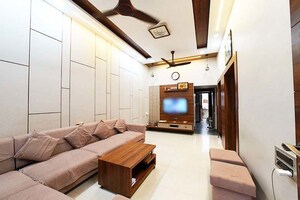 Living Room in 4 BHK Independent House at Ghatlodia – for Sale