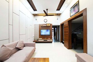 Living Room in 4 BHK Independent House at Ghatlodia – for Sale