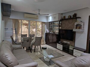 Living Room in 3 BHK Apartment at Seven Bungalow, Andheri West – for Rent