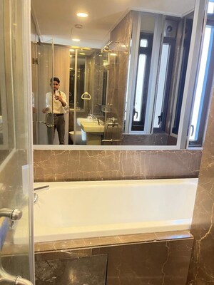 Bathroom in 5 BHK Apartment at Lodha The Park, Worli – for Rent