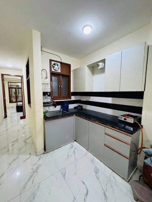Kitchen in 1 BHK Builder Floor at Saket – for Rent