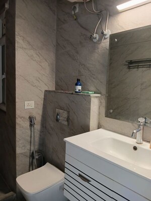 Bathroom in 3 BHK Apartment at Emaar Emerald Estate, Sector 65 – for Rent