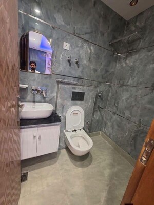 Bathroom in 1 RK Builder Floor at Saket – for Rent